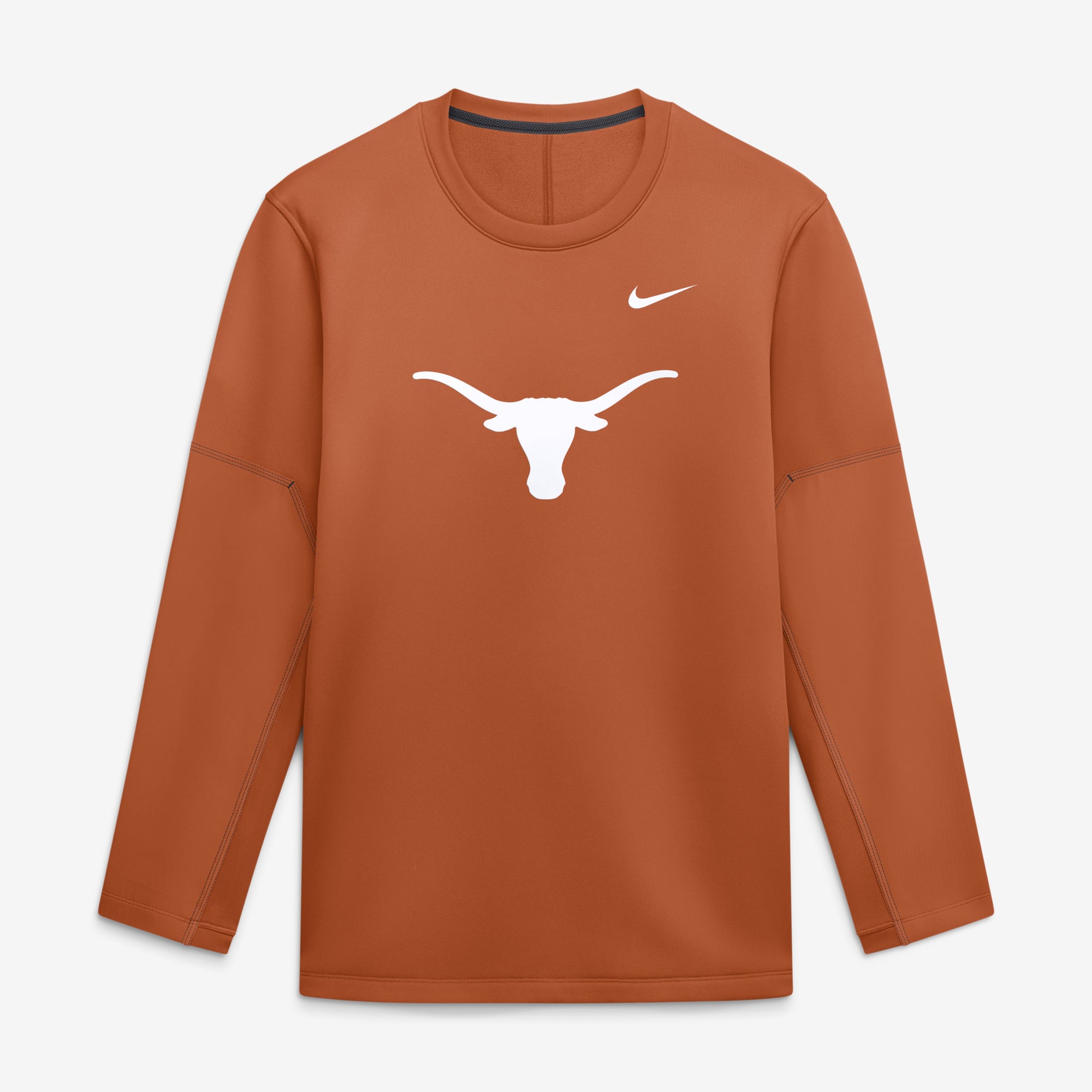Men's Nike Texas Orange Longhorns 2026 Sideline Coaches Therma-FIT Long Sleeve Top